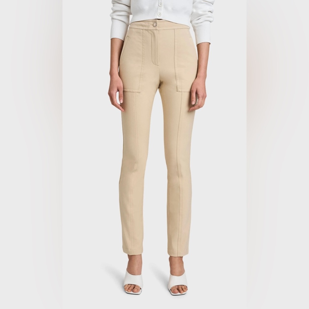 NWOT Derek 10 Crosby Lam Noor Seamed Straight-Leg Twill Pant - Size 0